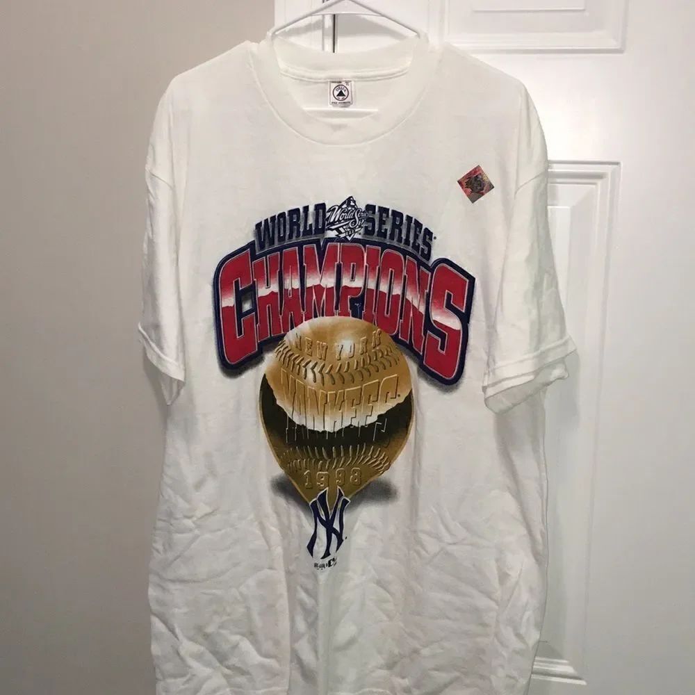 1998 New York Yankees WS championship t shirt xl